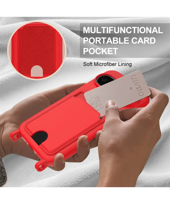 Coque avec Mini Cordon Google Pixel 10 Pro Silicone et Porte-carte