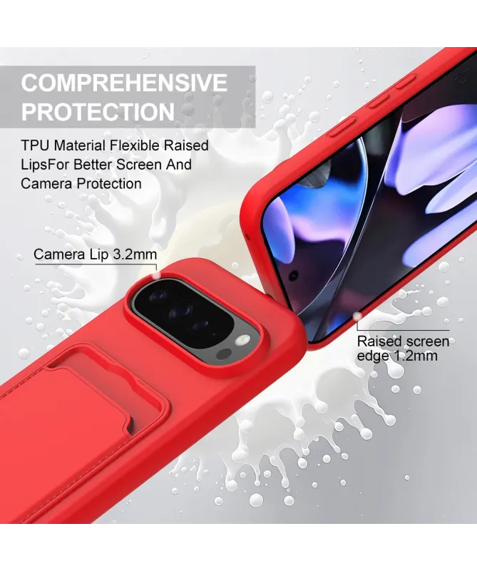 Coque avec Mini Cordon Google Pixel 10 Pro Silicone et Porte-carte