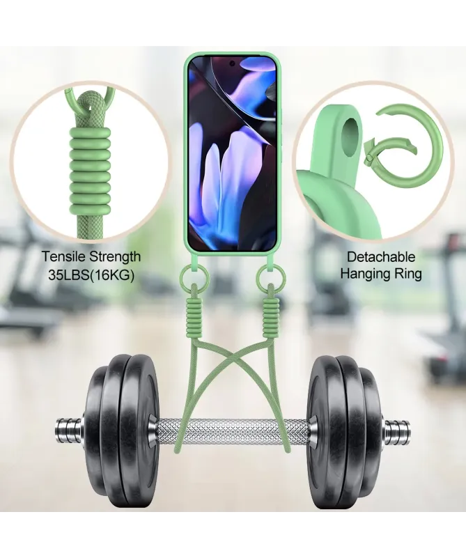 Coque avec Mini Cordon Google Pixel 10 Pro Silicone et Porte-carte