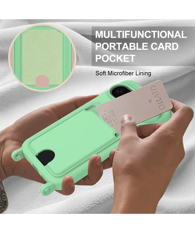 Coque avec Mini Cordon Google Pixel 10 Pro Silicone et Porte-carte