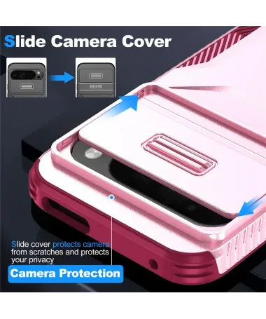 Coque Google Pixel 10 Pro / 10 CamShield Anti-Choc Sécurité Caméra Or Rose - photo 12