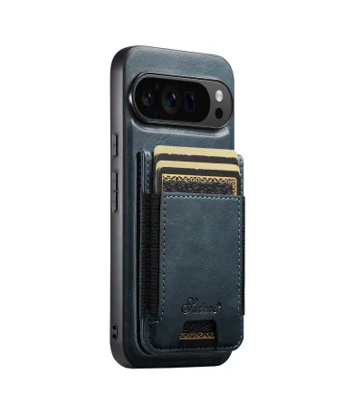 Coque Google Pixel 10 Pro / 10 Portefeuille Magnétique Élastique Bleu marine - photo 8