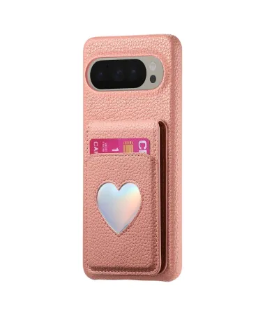 Coque Google Pixel 10 Pro / 10 avec Portefeuille et Miroir Or Rose - photo 37