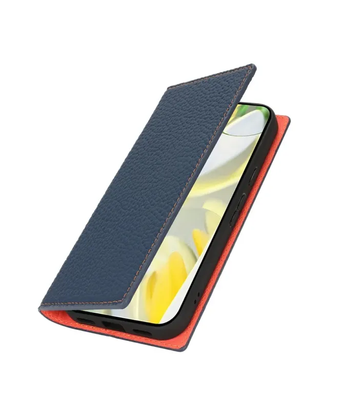 Housse Google Pixel 10 Pro / 10 cuir grainé avec lanière