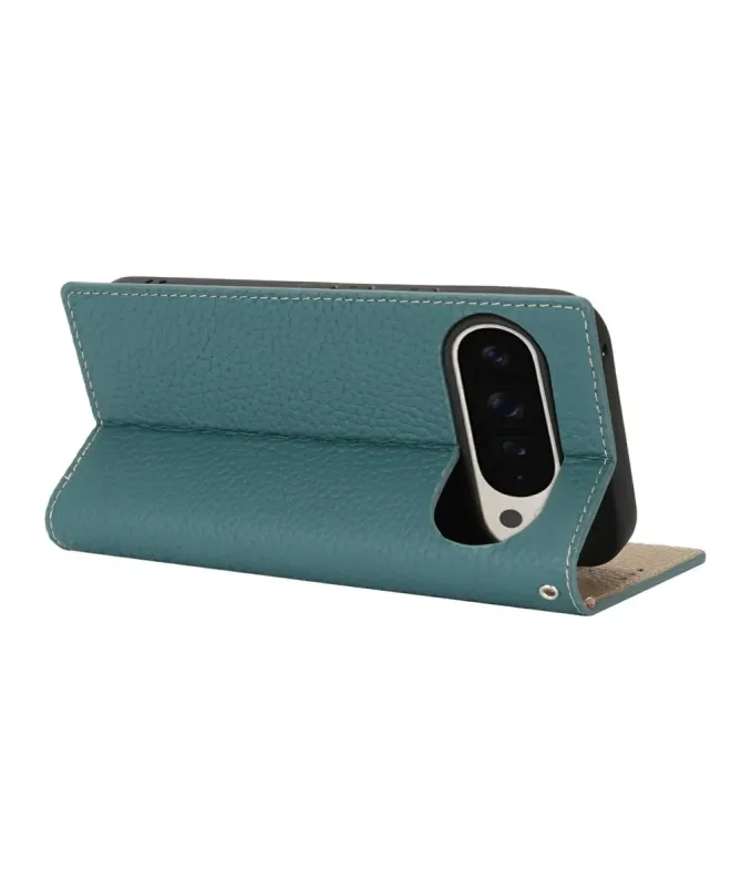 Housse Google Pixel 10 Pro / 10 cuir grainé avec lanière