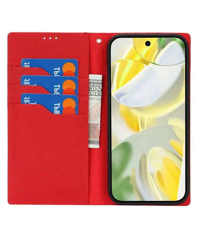 Housse Google Pixel 10 Pro / 10 cuir grainé avec lanière