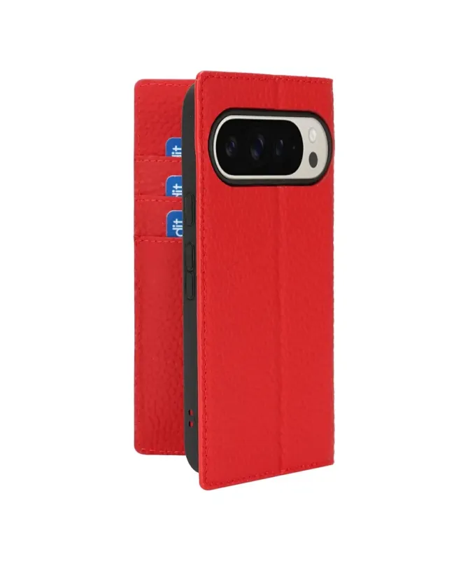 Housse Google Pixel 10 Pro / 10 cuir grainé avec lanière