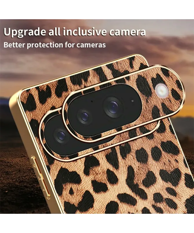 Coque Google Pixel 10 Léopard Doré
