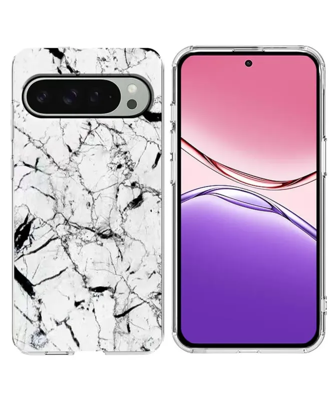 Coque Google Pixel 10 / 10 Pro Marbre Blanc