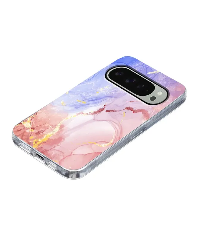 Coque Google Pixel 10 / 10 Pro Marbre Rose et Or