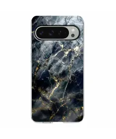Coque Google Pixel 10 / 10 Pro Marbre Noir et Or