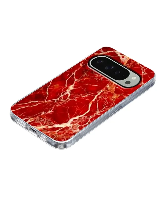 Coque Google Pixel 10 / 10 Pro Marbre Rouge