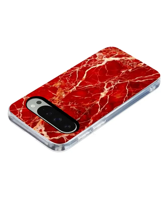 Coque Google Pixel 10 / 10 Pro Marbre Rouge