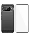 Coque Google Pixel 10 Pro avec Verre Trempé | CARBO Noir