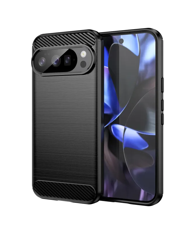 Coque Google Pixel 10 Pro avec Verre Trempé | CARBO Noir - photo 2