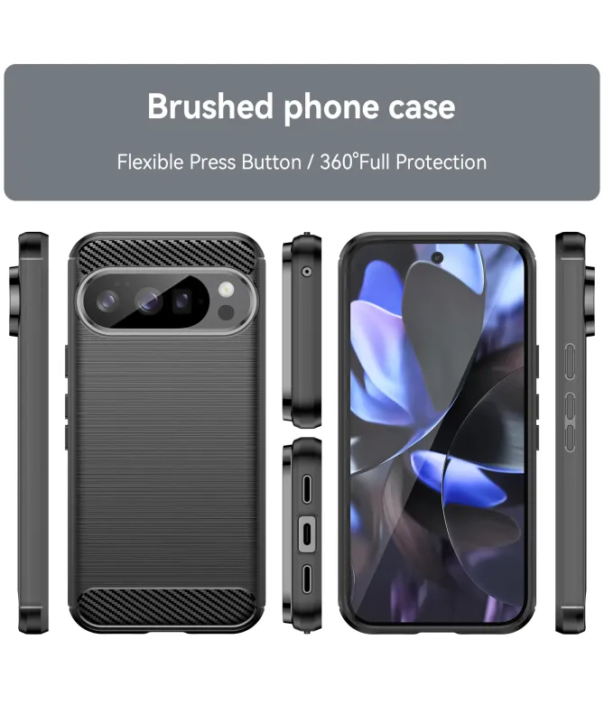 Coque Google Pixel 10 Pro avec Verre Trempé | CARBO Noir - photo 3