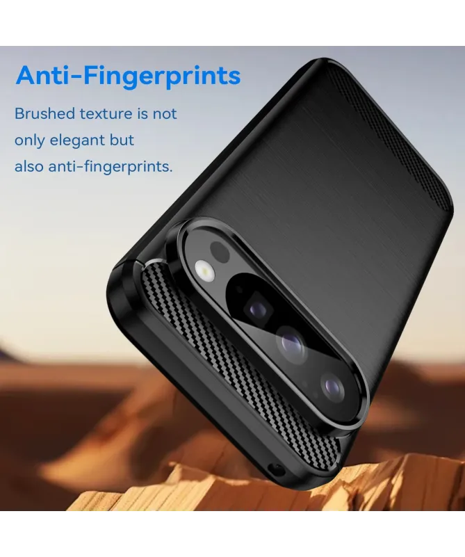 Coque Google Pixel 10 Pro avec Verre Trempé | CARBO Noir - photo 4