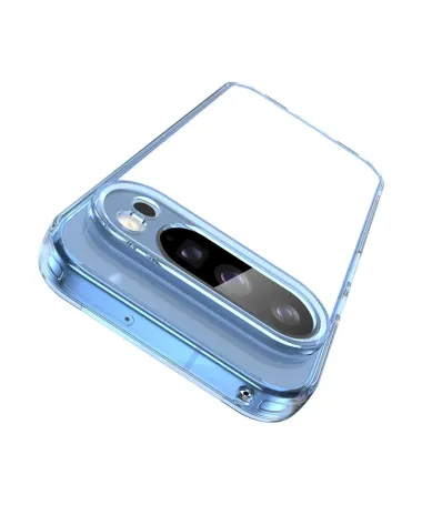 Coque Google Pixel 10 Pro Transparente Contour Couleuré Bleu clair - photo 7