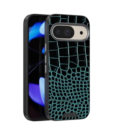 Coque Google Pixel 10 / 10 Pro Colette Cuir Effet Croco Vert - photo 2