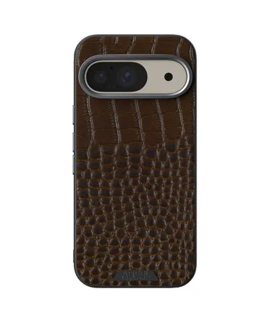 Coque Google Pixel 10 / 10 Pro Colette Cuir Effet Croco Marron - photo 9