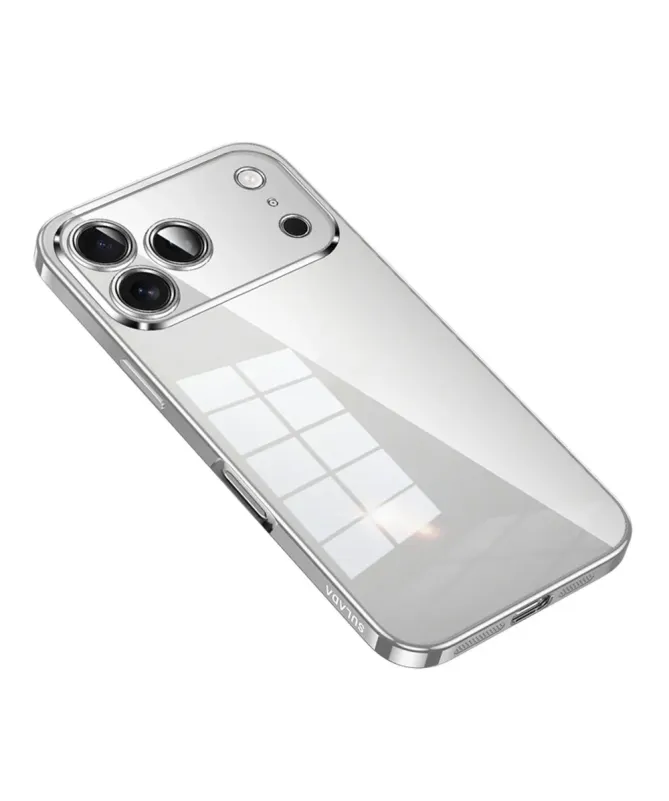 Coque iPhone 17 Pro Max Transparente Contour Métal | CHROME