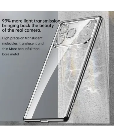 Coque iPhone 17 Pro Max Transparente Contour Métal | CHROME