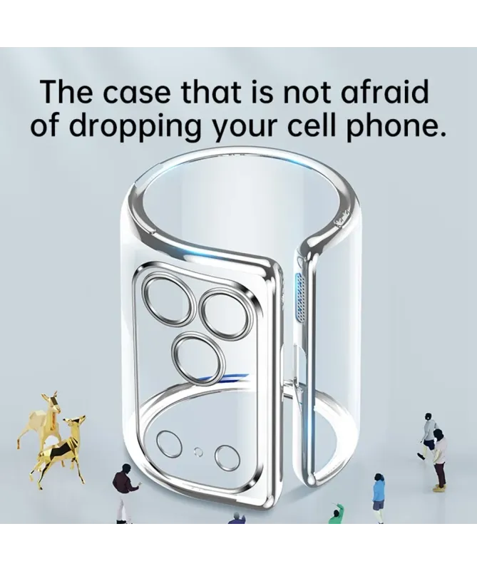 Coque iPhone 17 Pro Max Transparente Contour Métal | CHROME