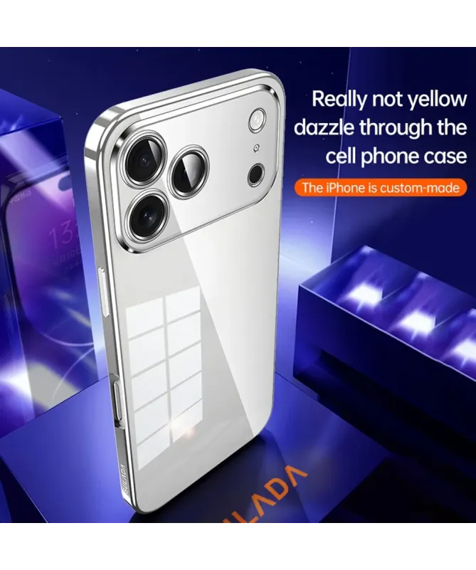 Coque iPhone 17 Pro Max Transparente Contour Métal | CHROME