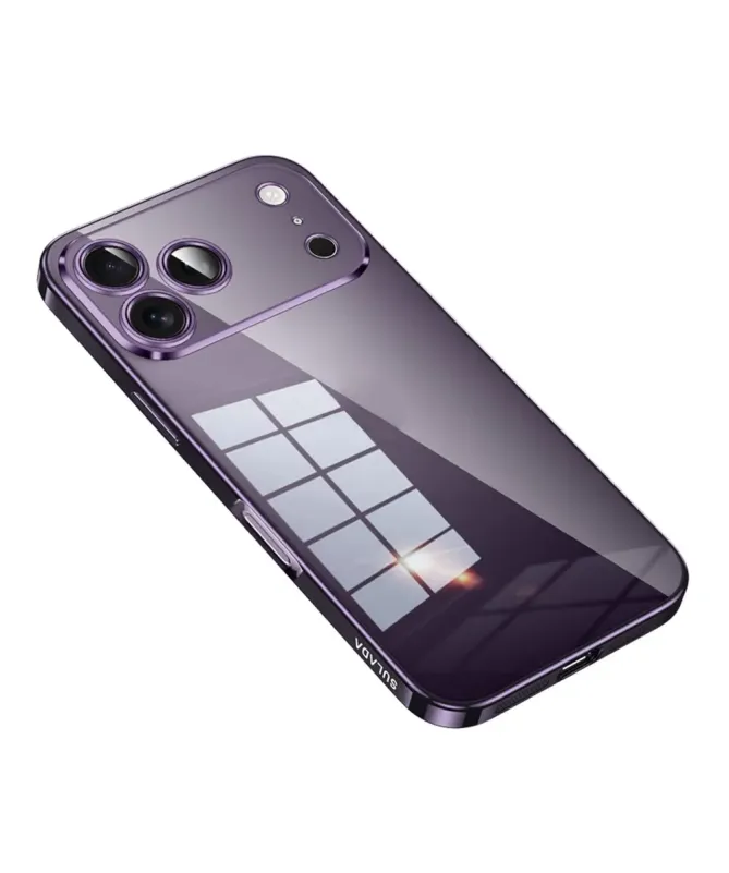Coque iPhone 17 Pro Max Transparente Contour Métal | CHROME