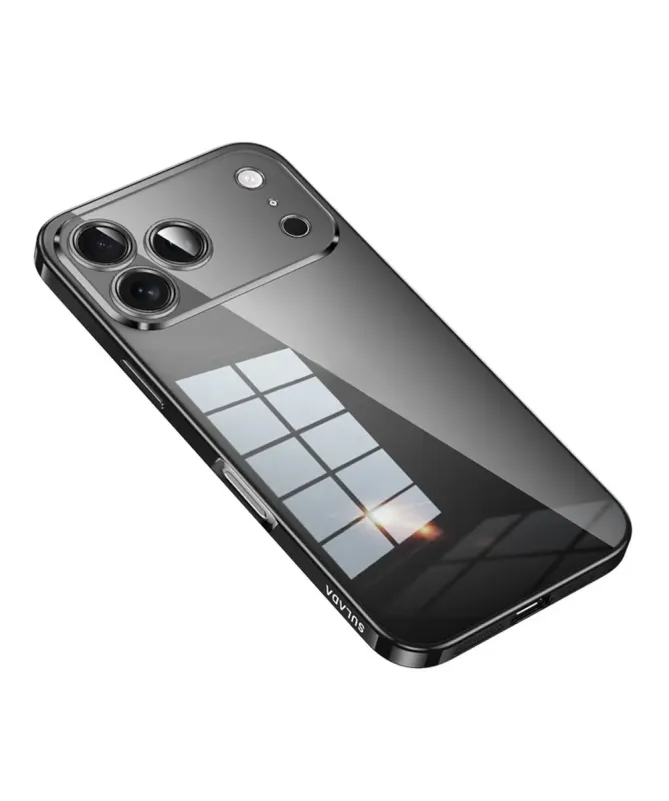 Coque iPhone 17 Pro Max Transparente Contour Métal | CHROME