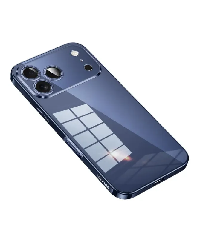 Coque iPhone 17 Pro Max Transparente Contour Métal | CHROME