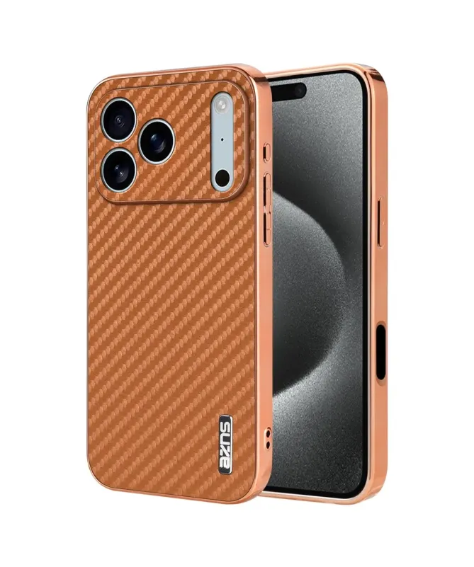 Coque iPhone 17 Pro Max Carbone Effet Métal