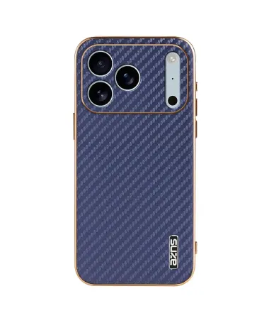 Coque iPhone 17 Pro Max Carbone Effet Métal Bleu marine - photo 13