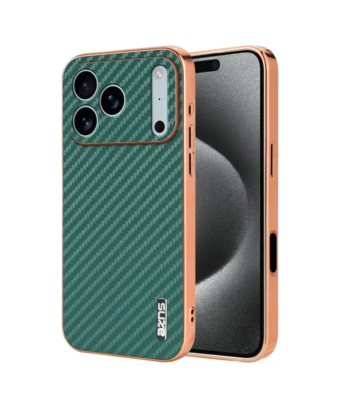 Coque iPhone 17 Pro Max Carbone Effet Métal