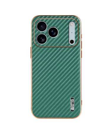 Coque iPhone 17 Pro Max Carbone Effet Métal Vert foncé - photo 15
