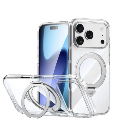 Coque iPhone 17 Pro Max Anneau Support Transparent | KINETIC