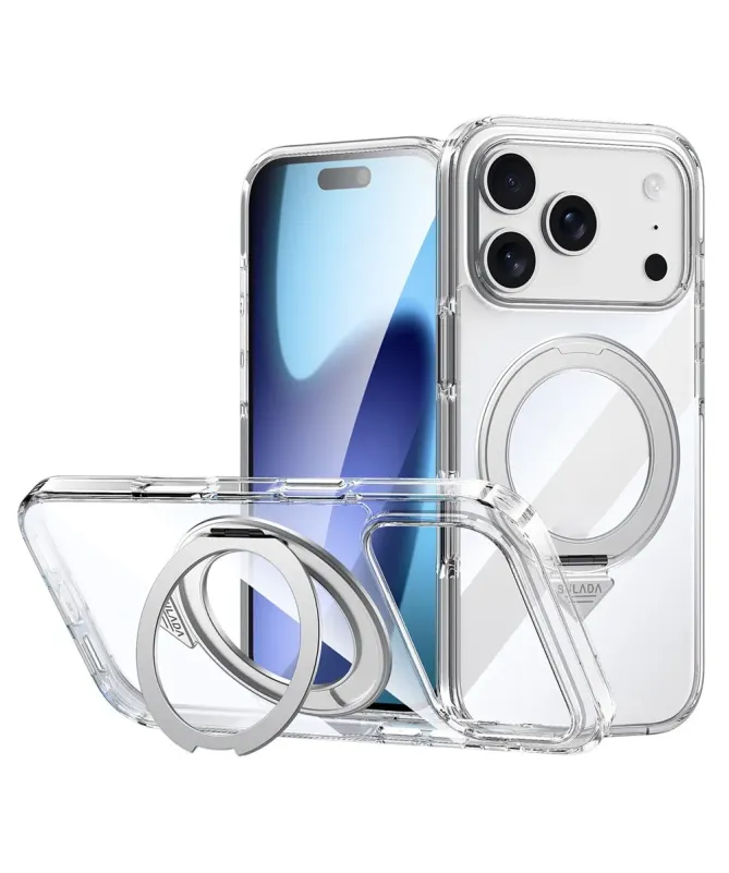 Coque iPhone 17 Pro Max Anneau Support Transparent | KINETIC