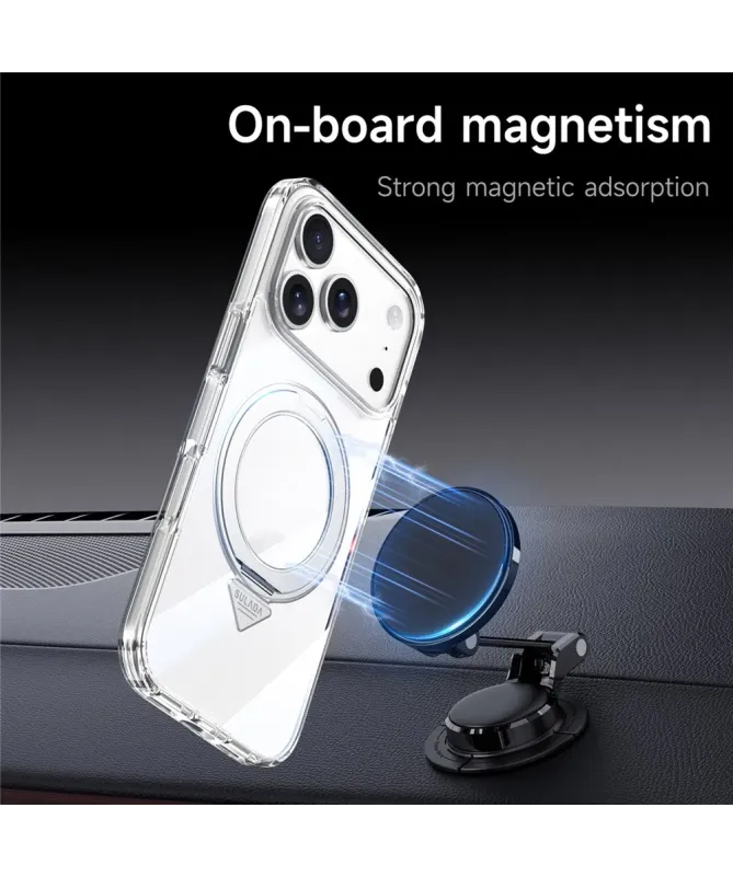 Coque iPhone 17 Pro Max Anneau Support Transparent | KINETIC