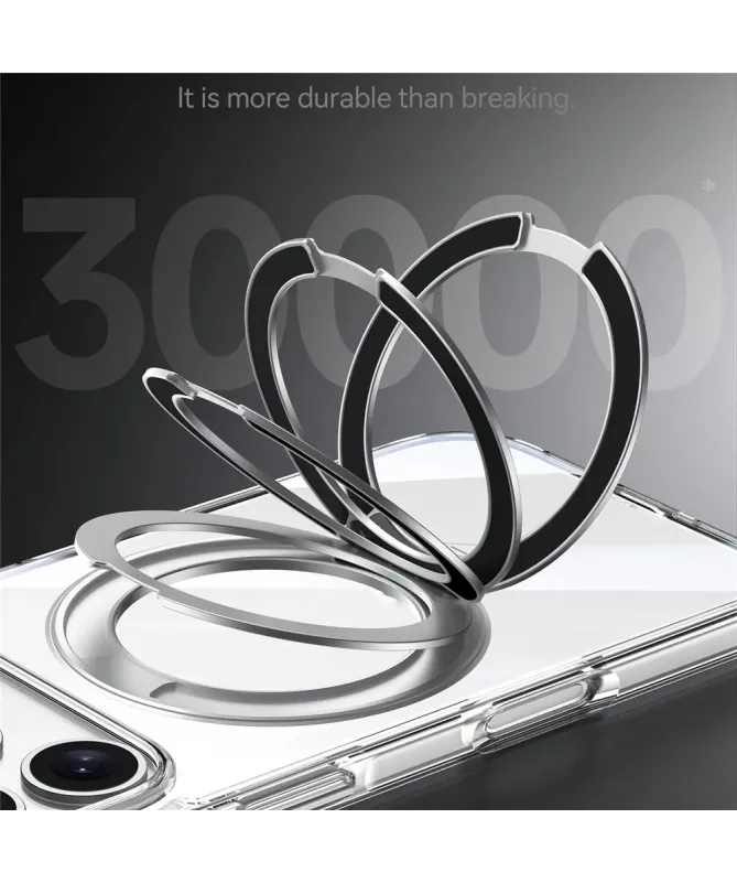 Coque iPhone 17 Pro Max Anneau Support Transparent | KINETIC