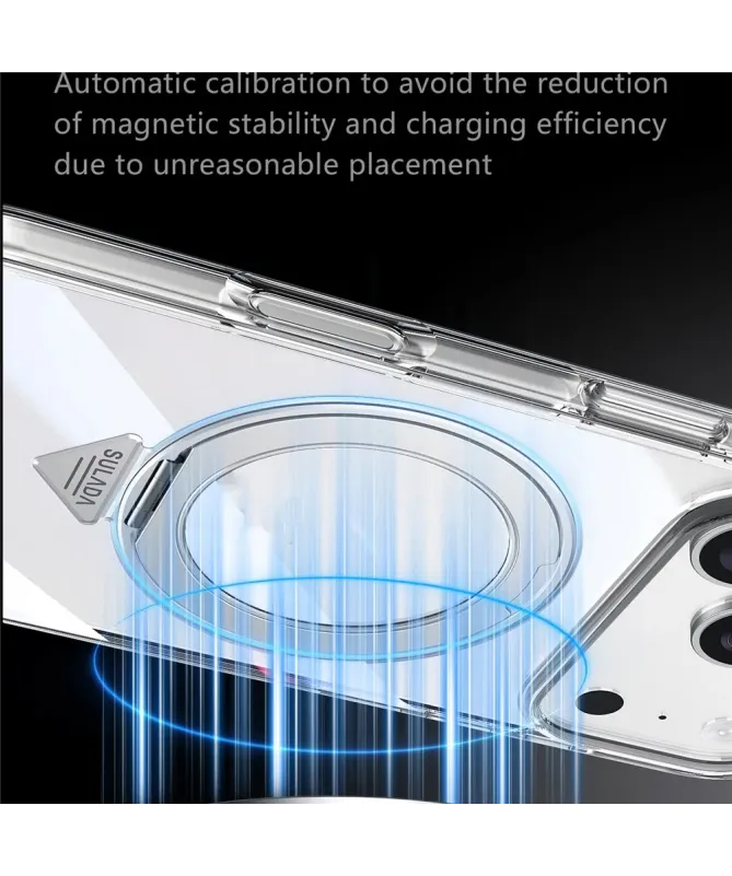 Coque iPhone 17 Pro Max Anneau Support Transparent | KINETIC