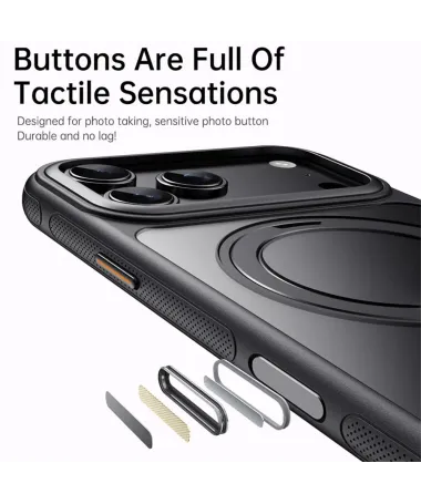 Coque iPhone 17 Pro Max avec Support Rotatif MagSafe