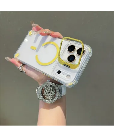 Coque iPhone 17 Pro Max avec Support de Cadre Caméra Jaune - photo 7