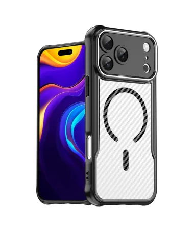 Coque iPhone 17 Pro Max Carbone Antichoc MagSafe