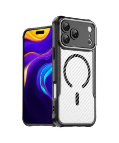 Coque iPhone 17 Pro Max Carbone Antichoc MagSafe