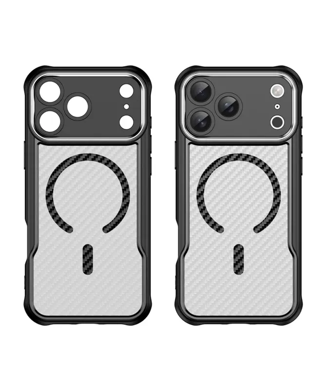 Coque iPhone 17 Pro Max Carbone Antichoc MagSafe