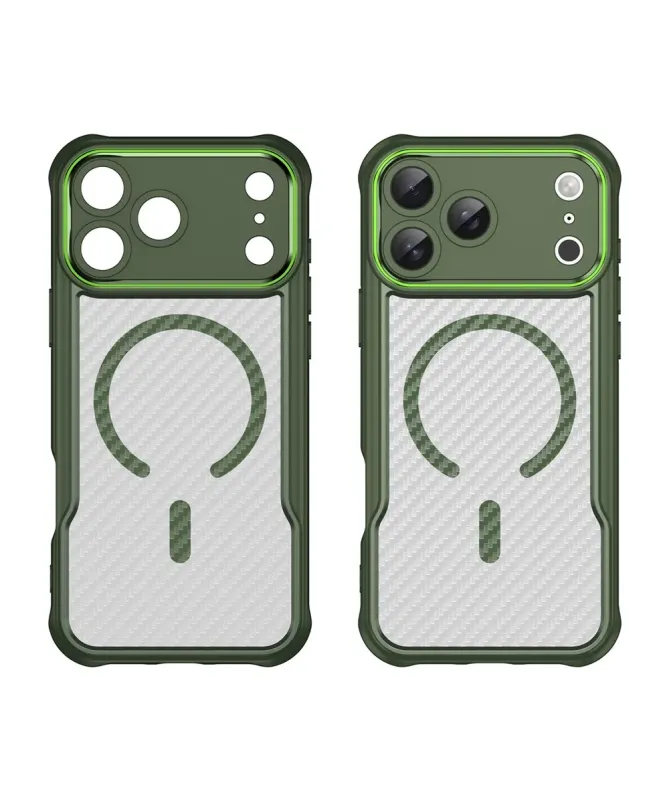 Coque iPhone 17 Pro Max Carbone Antichoc MagSafe