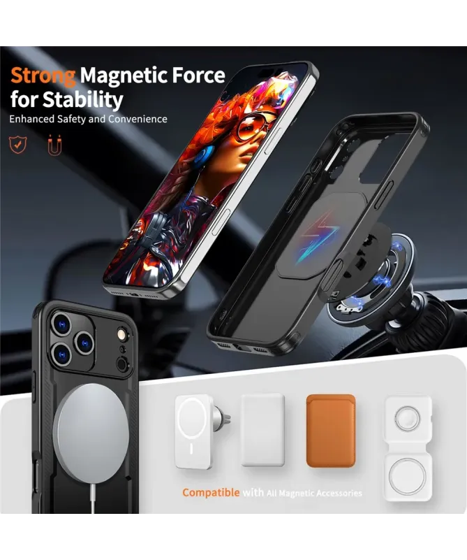 Coque Antichoc iPhone 17 Pro Max avec Support MagSafe