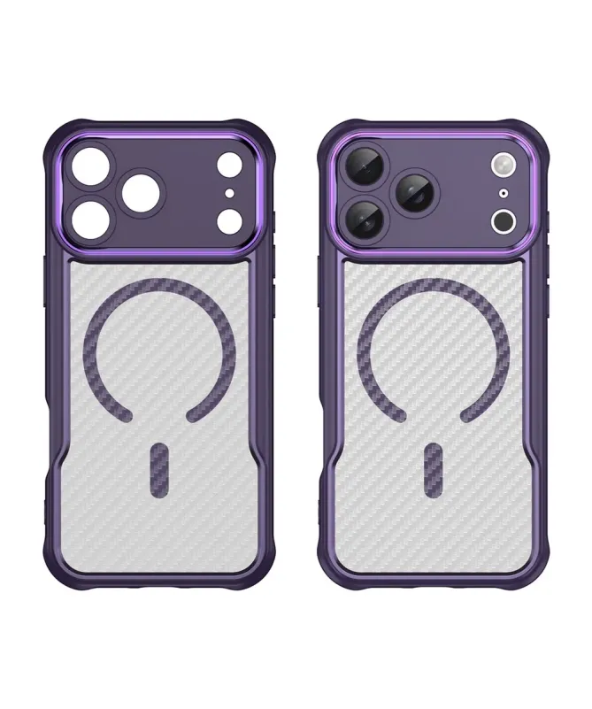 Coque iPhone 17 Pro Max Carbone Antichoc MagSafe