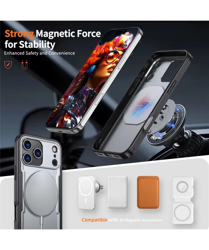 Coque Antichoc iPhone 17 Pro Max avec Support MagSafe