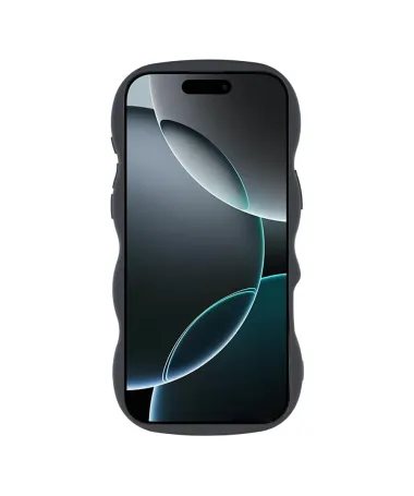 Coque iPhone 17 Pro Max avec Bords Ondulés Noir - photo 2